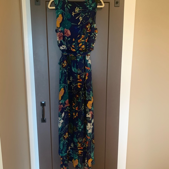 Sangria Floral Wrap Dress - Picture 6 of 7
